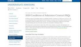 
							         2019 Conditions of Admission Contract FAQs - UCSC Admissions								  
							    