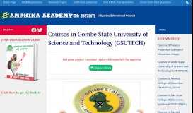 
							         2019 Courses in Gombe State University of Science and Technology ...								  
							    