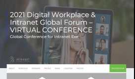 
							         2019 Digital Workplace & Intranet Global Forum – New York City ...								  
							    