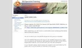 
							         2019 GISS Info - GIS Specialist Training - Google Sites								  
							    
