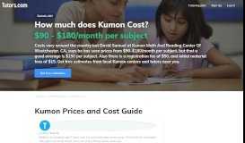 
							         2019 Kumon Prices | How Much Does Kumon Cost? // Tutors.com								  
							    