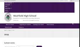 
							         2019 - Muirfield High School								  
							    