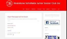 
							         2019 Soccer Registrations - Riverstone Schofields Junior Soccer Club								  
							    
