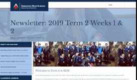 
							         2019 Term 2 Weeks 1 & 2 - KHS								  
							    