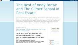 
							         2019 - The Best of Andy Brown and The Climer School of Real Estate								  
							    