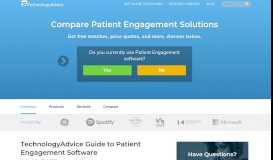 
							         2019's Best Patient Engagement Software | TechnologyAdvice								  
							    