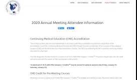 
							         2020 Annual Meeting, Abstract Portal								  
							    