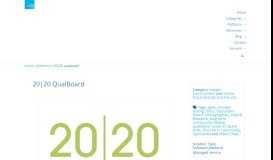 
							         20|20 QualBoard - Insight Platforms | Solutions for Research ...								  
							    