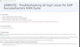 
							         2088150 - Troubleshooting all login issue for SAP ...								  
							    