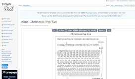 
							         2089: Christmas Eve Eve - explain xkcd								  
							    