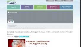 
							         20NE001 - Advanced Cardiac Life Support (ACLS) Initial and ... - mahec								  
							    