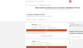 
							         21 Alternatives to Customer Feedback Portal | Product Hunt								  
							    