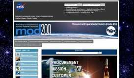 
							         210 Procurement Services | NASA - Goddard Space Flight Center								  
							    