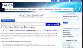 
							         21231 - NAICS Code Description | NAICS Association								  
							    