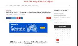 
							         21Online Login – Century 21 Dashboard Login Guideline - Your One Step Guide ...								  
							    