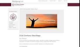 
							         21st Century Oncology - Navigating Care								  
							    
