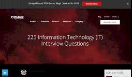 
							         225 Information Technology (IT) Interview Questions - Skyhigh Networks								  
							    