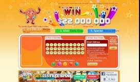 
							         22Lottery - Play 22 Lottery Free Online Lottery win $22,000,000								  
							    