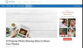 
							         23 BEST Photo Sharing Websites to Share Your Photos [Ultimate Guide]								  
							    