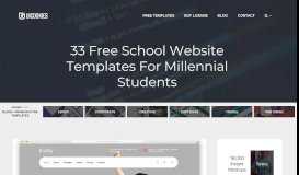 
							         23 Free School Website Templates For Millennial Students 2019								  
							    