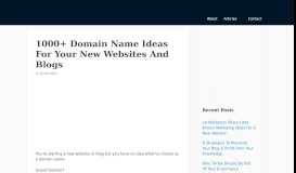 
							         230+ Domain Name Ideas for Your New Websites and Blogs | ProfitBlitz								  
							    