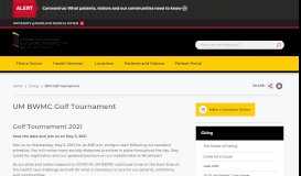 
							         23rd Annual Golf Tournament Online Registration Form | UM ...								  
							    