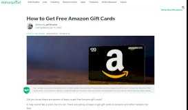
							         24 Ways to Get Free Amazon Gift Cards (Up to $100 or More)								  
							    