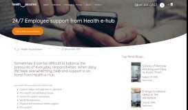 
							         24/7 Employee support from Health e-hub | Health Assured								  
							    
