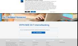 
							         24/7 Internetbanking: Loggen Sie sich ein! - HYPO NOE								  
							    