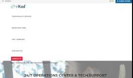 
							         24/7 Operations Center & Tech Support - vRad								  
							    