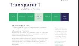 
							         24/7 Transparent client portal								  
							    