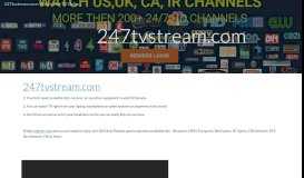 
							         247tvstream.com: Watch Live TV Online | Worldwide 200+HD ...								  
							    