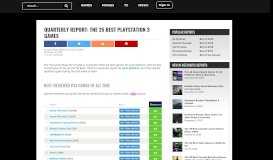 
							         25 Best PlayStation 3 Games - Metacritic								  
							    