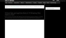 
							         25 Best Safe and Legal Free Movie & TV Streaming Sites Online								  
							    