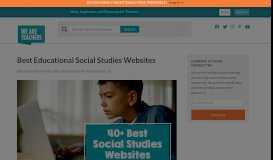 
							         25 Best Social Studies Websites for Kids and Teachers to Learn								  
							    
