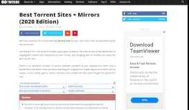 
							         25 Best Torrent Sites With Mirrors (June 2019 Edition) - Twitgoo								  
							    