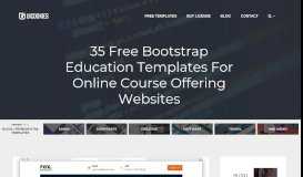 
							         25 Free Bootstrap Education Templates For Online Course Offering Sites								  
							    