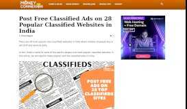 
							         25 Most Popular Classified Sites in India - MoneyConnexion								  
							    