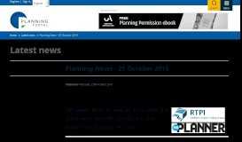 
							         25 October 2018 - Latest news | Planning Portal								  
							    