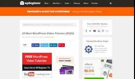 
							         26 Best WordPress Video Themes (2019) - WPBeginner								  
							    
