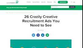 
							         26 Crazily Creative Recruitment Ads Your Need to See - SocialTalent								  
							    