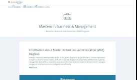 
							         2,603 Masters in Master in Business Administration (MBA ...								  
							    
