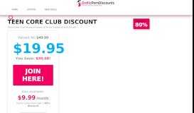 
							         $26.66 Teen Core Club Discount (47% Off) - Erotic Porn Discounts								  
							    