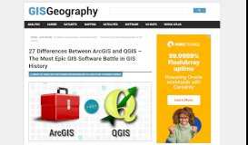 
							         27 Differences Between ArcGIS and QGIS - The Most Epic GIS ...								  
							    