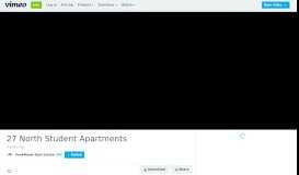 
							         27 North Student Apartments on Vimeo								  
							    