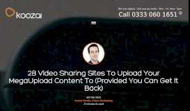 
							         28 Video Sharing Sites To Upload Your MegaUpload Content To								  
							    