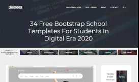 
							         29 Free Bootstrap School Templates For Students In Digital Era 2019								  
							    