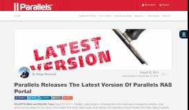 
							         2X Software Releases The Latest Version Of 2X RAS Portal - Parallels								  
							    