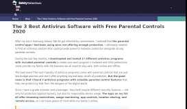 
							         3 Best Antivirus Programs with Free Parental Control Tools in 2019								  
							    