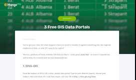 
							         3 Free GIS Data Portals | Mango - MangoMap								  
							    